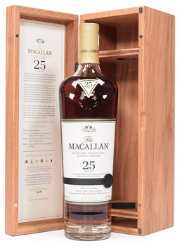 Macallan 25YO Sherry Oak 2022 43% 0,7 kart.